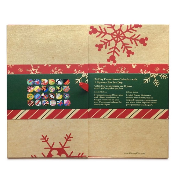 World of Disney Holiday Countdown Calendar Pin Set 2020 Limited Release NEW - Picture 7 of 8